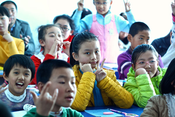 锦州市星辉外国语培训学校学生上课图