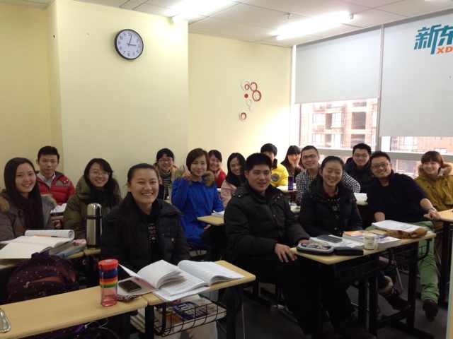 南昌新东方学员正在上课中